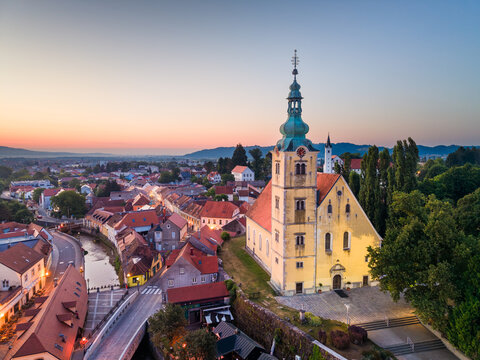 Samobor, Croatia with Saint Anastasia&rsquo;s Church
