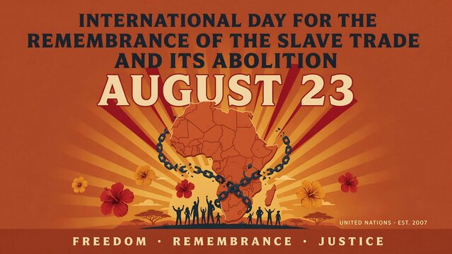 International slave trade remembrance day august 23 poster