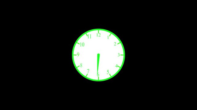 abstract beautiful wall clock animation background, digital analog clock animated, Clock icon .counting down circle clock animation,Analog wall clock spinning animation through the hours, 4k video