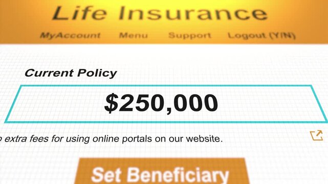 Generic Life Insurance Portal - 250000 Policy