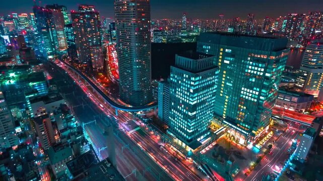circuit board at night
