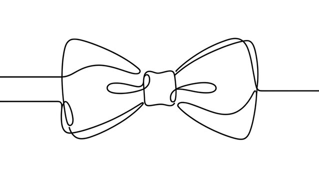 Elegant bow tie illustration on white background.