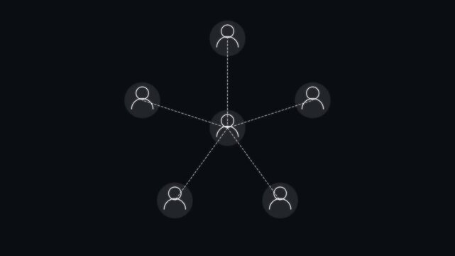 Abstract vibrant colorful geometric star shape composed of overlapping semi-transparent triangles creating a bright central glow on a dark black backdrop