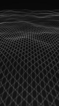 Abstract Digital Waving Lines Fx Vertical Background Loop
Abstract background with digital fractal particle lines waving and seamless looping
