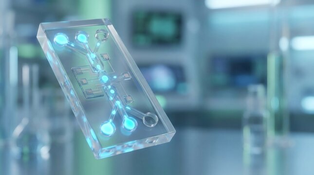 High Quality Commercial Background of Bio Sensor Lab Chip