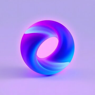 3d blue number 0
