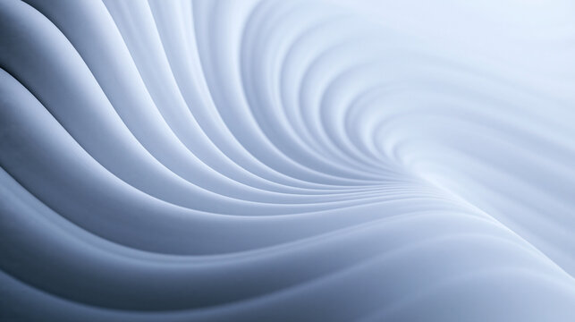 Abstract White and Blue Spiral Wave Background
