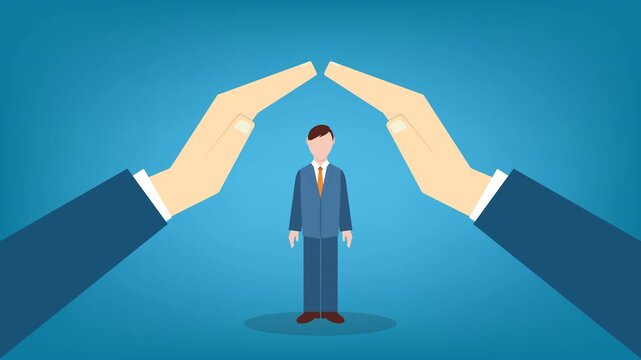 Business Protection Concept Animation