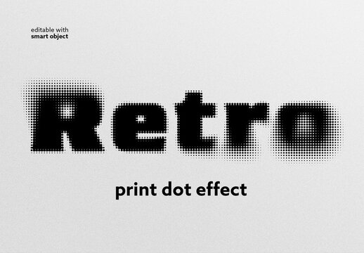 Print Dot Text Effect