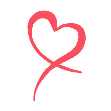 Red love ribbon breast cancer awarness campaign