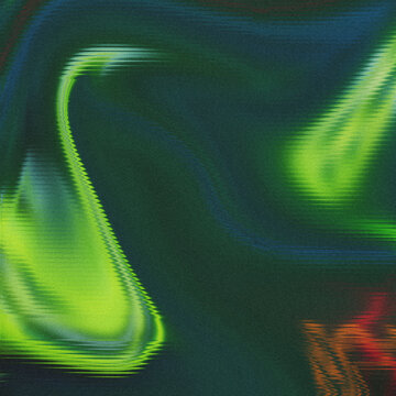 Deep granular abyssal green, displaying a sinuous, horizontally rippled electric lime flow with subtle molten ember undertones, perfect for abstract