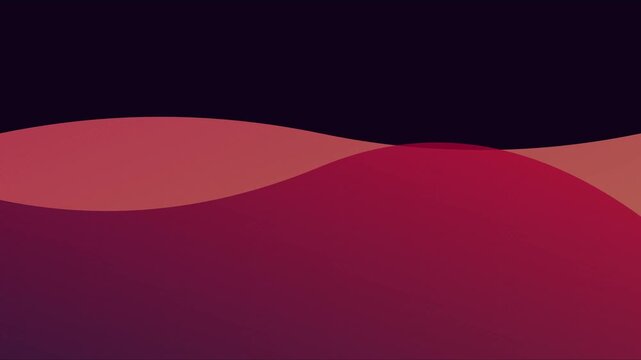 Abstract red wave motion background, smooth gradient flowing liquid animation for modern digital and creative presentations 4k