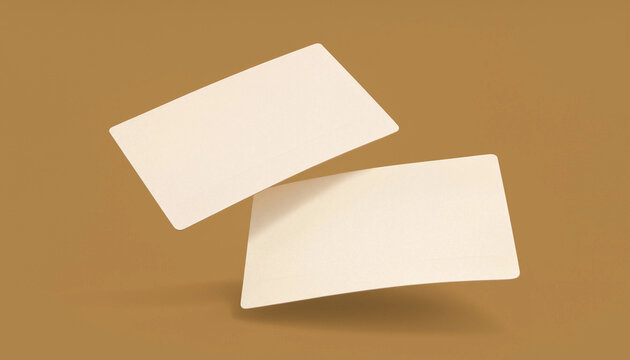 Vintage Sepia Postcards Mockup with Blank Cards and Copy Space