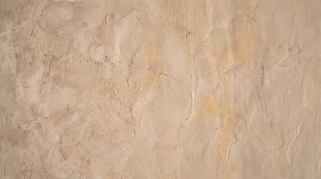Beige stucco textured background, light brown Venetian plaster wall surface, abstract neutral architectural render texture