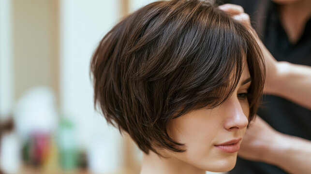 Bixie Cut Hairstyle Fresh Salon Styling With Short Layered Pixie Bob