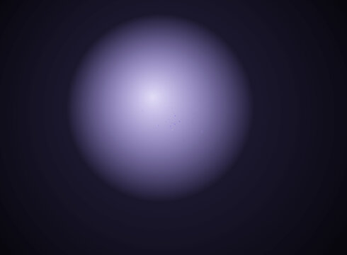 Abstract glowing purple sphere on a dark background isolated on transparent background