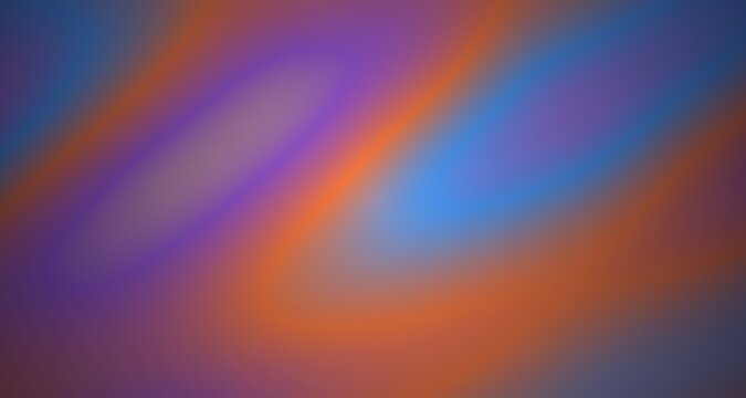 Neon split complementary colors on dark backdrop