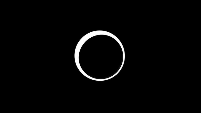 Ellipse shape with concentric rings motion animation 4k background, for modern digital, Play button icon with concentric circles, oval wave pattern, closeup view of surface detail and grain