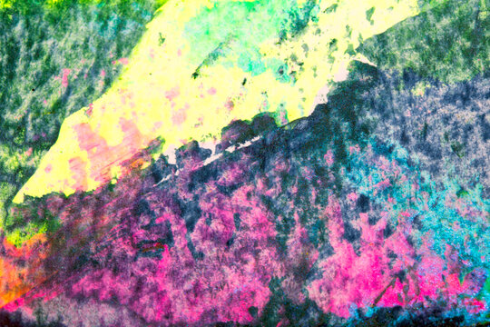 Bright scraped paint acrylic abstract colours for background
