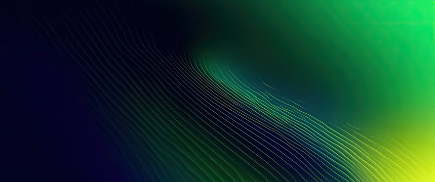 Abstract Green and Blue Gradient Mesh Background with Light Effects.