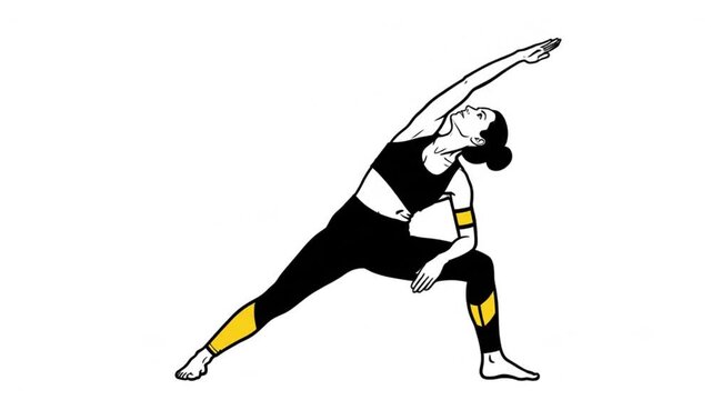 Yoga Cartoon Animation for Women to Wrap Up Your Exercise Routine