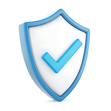 protection shield isolated on white
