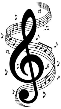 treble clef and notes