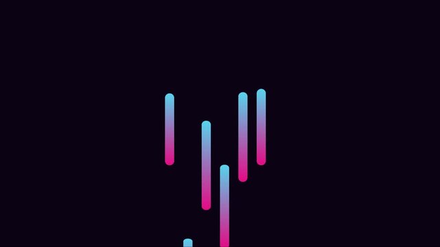 Minimalist loading spinner animation on dark 4k background, for web and, app interface progress indicator