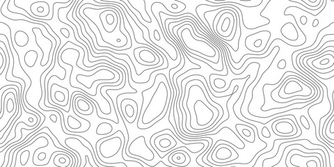 Modern geographic contour line background with abstract elevation pattern, fine linear pattern showing land elevation and altitude, for wallpaper, poster and branding. © RASEL