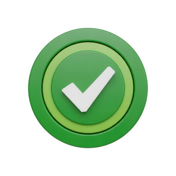 Green checkmark icon in a round button