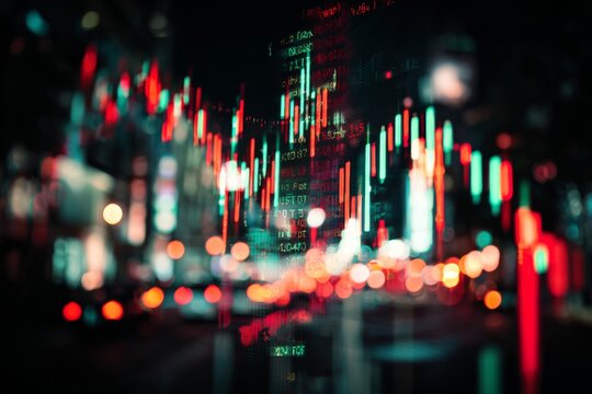 Ai-driven city solutions: integrating safety and efficiency. Market forecast. Urban monitoring: subtle enhancements in ai vision for safety. Trading patterns. Financial charts.