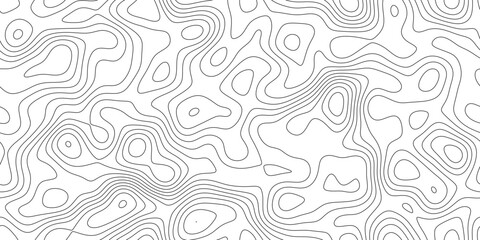 Abstract modern terrain contour line background, minimal geographic line texture with peaks and valleys, for wallpaper, poster and branding. © hossain