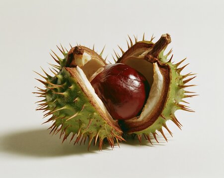 Open Chestnut with Spiky Shell