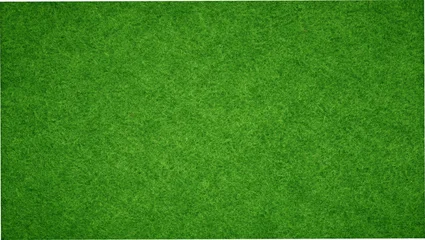 Fotobehang Groen Top view of fresh green grass lawn texture, seamless natural field background for sports pitches, landscaping, parks, outdoor design and digital backdrops.  © Vector & Background