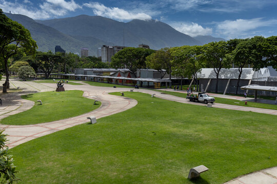 Caracas, Venezuela. View of the campus of the University City of Caracas, home of the Central University of Venezuela