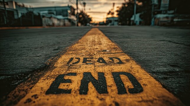 Dead End: Urban Street Perspective
