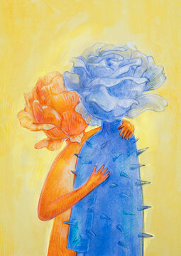 Blooming Friendship and Support illustration