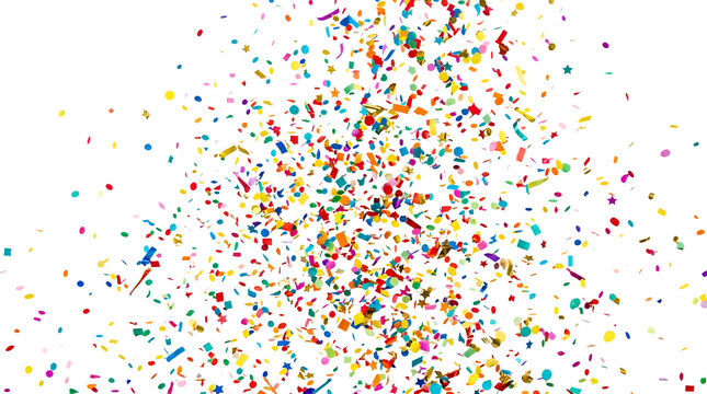 colorful confetti background, png