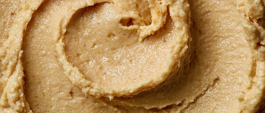 Hummus Extreme Close Up Creamy Chickpea Dip Texture Full Frame