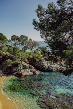 Beautiful Mediterranean beach in Costa Brava, Spain