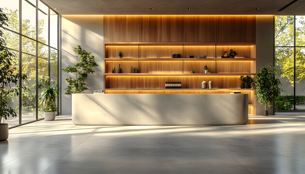 Modern Living Room with Elegant Furniture, Clean Lines and Warm Contemporary Interior Design