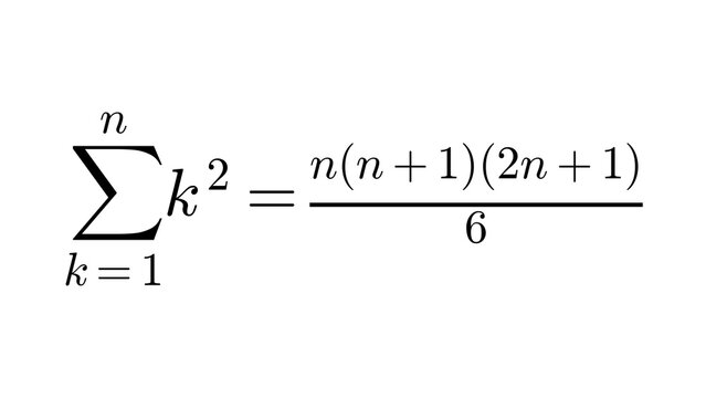 Sum Of Squares, algebra formula overlay, black transparent 4K