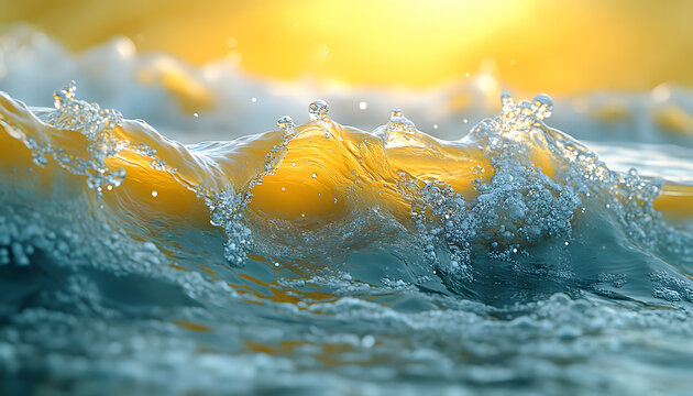 Single Crystal Clear Water Drop with Natural Reflections and Delicate Liquid Texture 