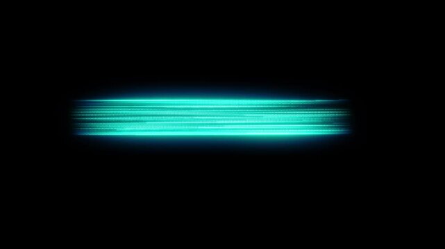 4k cold air flow from air conditioner animation, blue cooling wind waves on black background, glowing light rays, fresh breeze energy effect, abstract optical fiber air stream, air cooling process