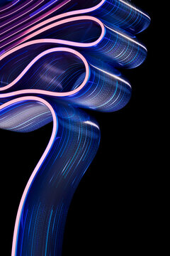 Encrypted Ribbon Cluster 3D
