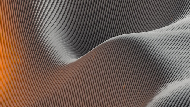 Abstract wave surface background with glowing texture