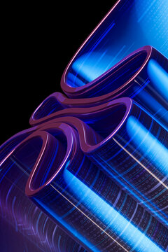 Data Ribbon Circuit 3D