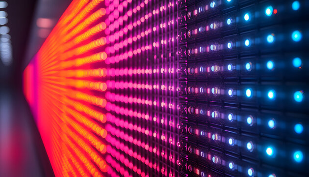 Abstract Glowing Light Background with Vibrant Colors, Soft Bokeh and Luminous Trails 