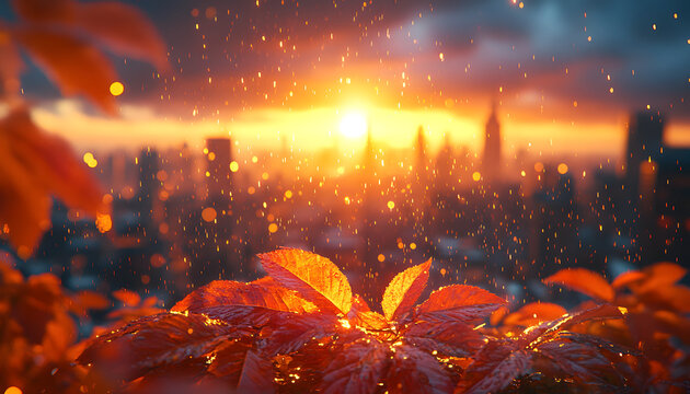 Ultra Realistic Water Drops on Pink Flower Petals with Fresh Dew, Macro Botanical Detail and Natural Beauty