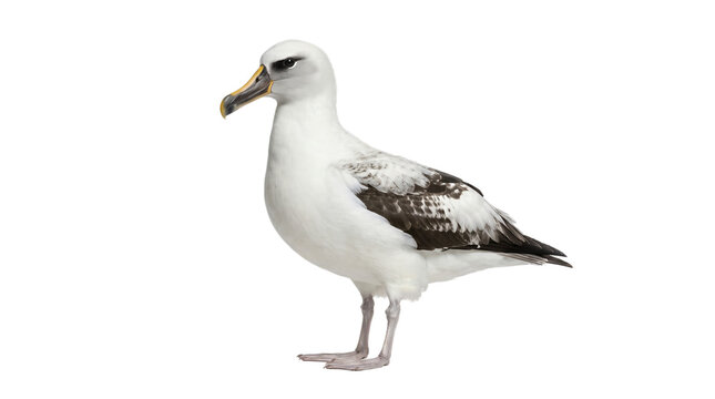 Atlantic yellow-nosed albatross seabird isolated on transparent background